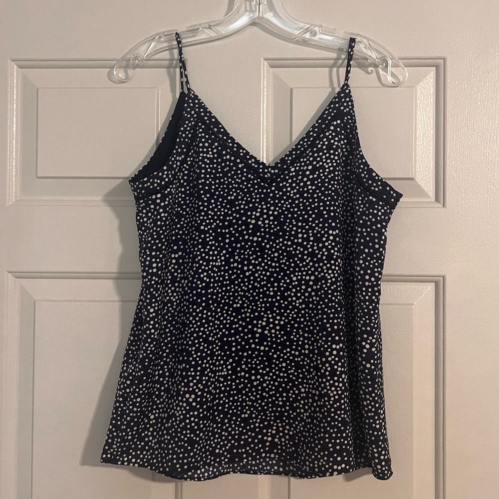 NWT Express Navy Cami with Polka Dots